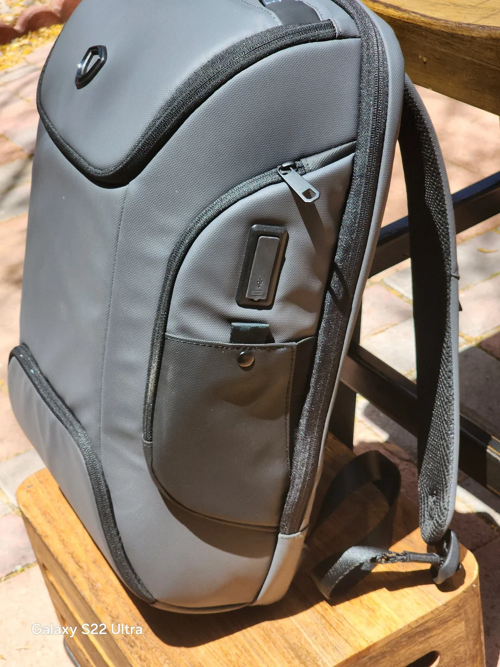 Traveler Choice Gray Breenon Unisex Multi-Compartment Spacious Travel Backpack